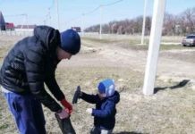 Фото отчет: субботник 31.03 в посёлке Айкаван