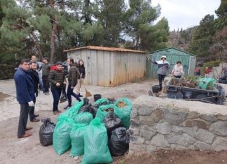 18 января прошел субботник на территории церкви св.Рипсиме