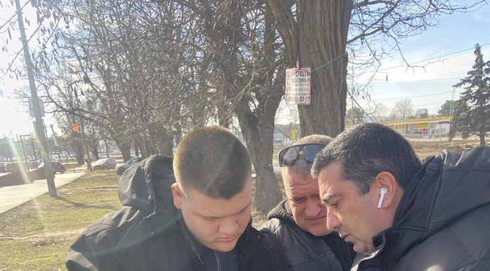 Съёмки презентационного ролика о строительстве церкви